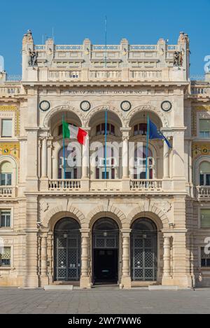 Palazzo della Luogotenenza austriaca in Italian city Trieste Stock Photo