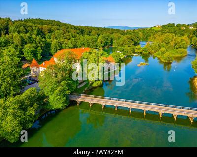 Otocec castle near Novo Mesto in Slovenia Stock Photo