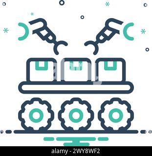 Icon for production, output Stock Vector Image & Art - Alamy