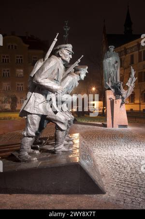 Jozef Pilsudski monument, Krakow, Poland Stock Photo