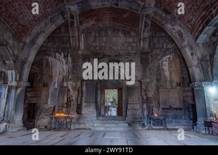 Haghpat, Armenia, September 5, 2023: Interior of Sunny day at Haghpat Monastery Complex in Armenia Stock Photo