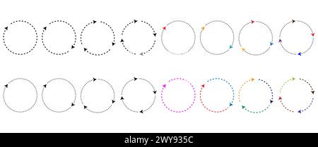 Refresh icon or symbol, restart icon circle arrow symbolizes vector. Stock Vector