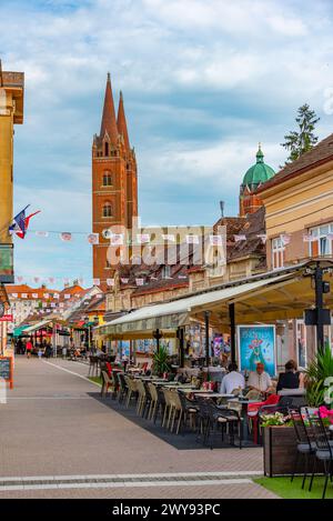 Djakovo, Croatia, July 1, 2023: Saint Peter cathedral in Croatian town Djakovo Stock Photo