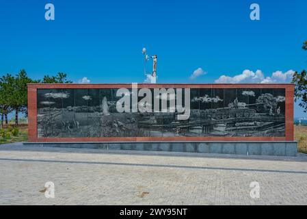 Kitskany, Moldova, August 24, 2023: Memorial Complex Kitskany Bridgehead near Tiraspol, Moldova Stock Photo