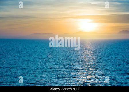 Sunset on the sea Stock Photo
