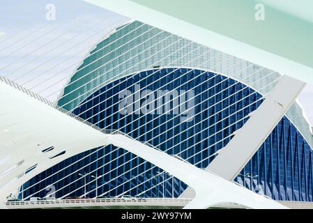 City of Arts and Sciences architectural fragment Stock Photo