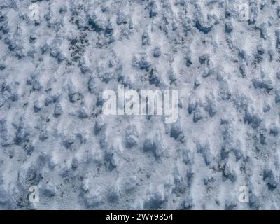 natural icy snow surface texture background Stock Photo