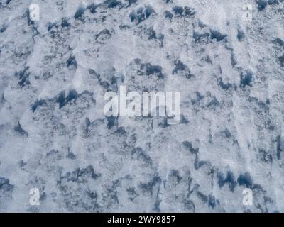 natural icy snow surface texture background Stock Photo