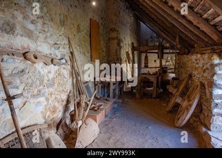Viscri, Romania, August 18, 2023: Fortified church in Romanian village Viscri Stock Photo