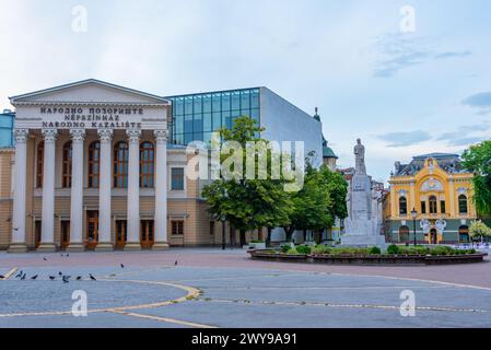 Subotica, Serbia, July 25, 2023: Republic square in Serbian town Subotica Stock Photo