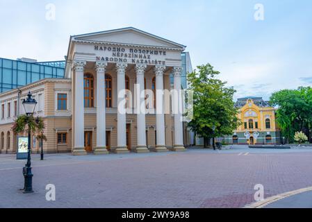 Subotica, Serbia, July 25, 2023: National theatre in Serbian town Subotica Stock Photo
