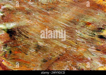 An Abstract painting background in warm orange tones Stock Photo