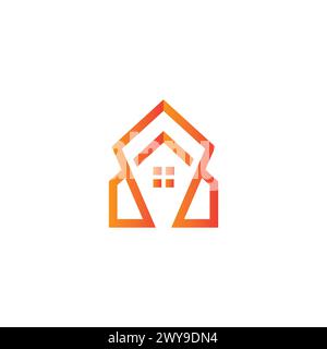 Home Logo Elegant, Letter A Home Logo. real estate logo Stock Vector