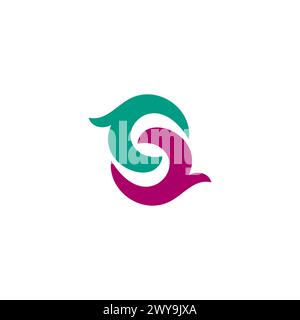 S Circle Logo. Letter S Icon vector. S Initial Logo Stock Vector