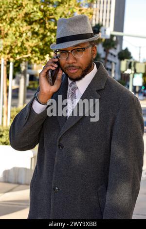 African American, Black Business man in the USA Stock Photo