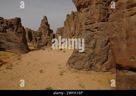 Bizarre world of strange rock formations of Meghedet Magatgat Meggedet, Fezzan, Libya, North Africa, Africa Copyright: MichaelxSzafarczyk 1235-1783 Stock Photo