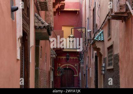 The Corner Of Marrakech In Morocco, Where We Contemplate The Moorish Or 