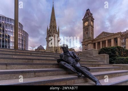 View of Chamberlain Memorial in Chamberlain Square, Birmingham, West Midlands, England, United Kingdom, Europe Copyright: FrankxFell 844-32474 Stock Photo
