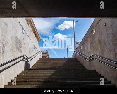 Vienna, Austria, Austria. 5th Apr, 2024. Albertina museum metro stop stairs. (Credit Image: © Bianca Otero/ZUMA Press Wire) EDITORIAL USAGE ONLY! Not for Commercial USAGE! Stock Photo