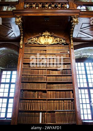 Vienna, Austria, Austria. 5th Apr, 2024. Interior of the Vienna National Library. (Credit Image: © Bianca Otero/ZUMA Press Wire) EDITORIAL USAGE ONLY! Not for Commercial USAGE! Stock Photo