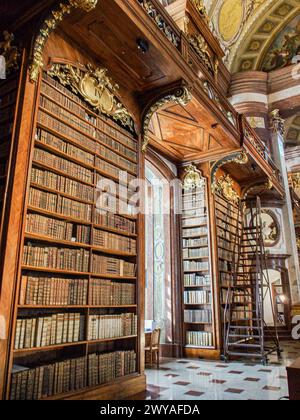 Vienna, Austria, Austria. 5th Apr, 2024. Interior of the Vienna National Library. (Credit Image: © Bianca Otero/ZUMA Press Wire) EDITORIAL USAGE ONLY! Not for Commercial USAGE! Stock Photo