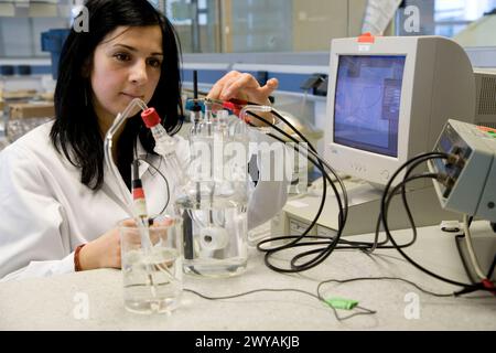 Reactors. Electrochemical Tests, Chemical laboratory of corrosion and surface and coating treatment. Fundacion Inasmet-Tecnalia. Donostia, San Sebastian, Euskadi. Spain. Stock Photo