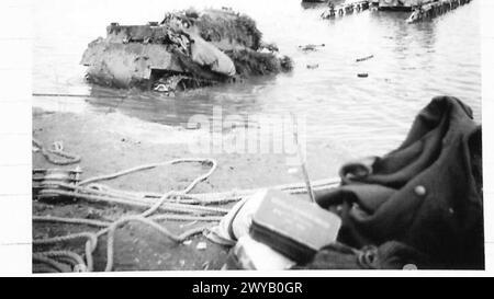 ASSAULT CRAFT USED IN RHINE CROSSING AND SUNKEN RAFT - Original wartime ...