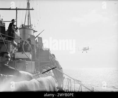 ON BOARD THE DESTROYER HMS KELVIN. 1941. - 4.7 anti aircraft gun firing ...