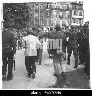 British Army troops escorted a group of Italian prisoners captured ...