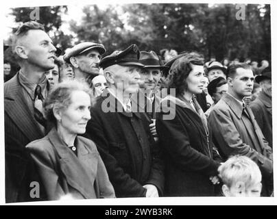 BRITISH ENTRY INTO BERLIN - Crowds and types watching British entry ...