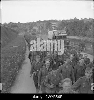 A long line of German prisoners of war from D-Day invasion on the ...