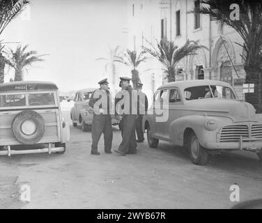 ADMIRAL SIR HENRY HARWOOD VISITS BENGHAZI. WEARING BATTLE DRESS ADMIRAL ...