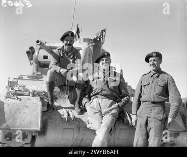 Commandeered A Tank The Commanding Officer of a Royal Tank Regiment battalion examines the ...