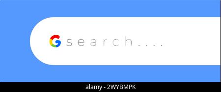 Search bar icon in flat design vector illustration. Stock Vector
