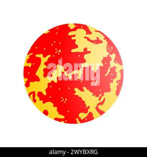 sun isolated on white background. Stock Vector
