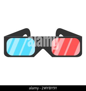 eclipse glasses, solar eclipse glasses kids, solar eclipse glasses isolated on white background. Stock Vector