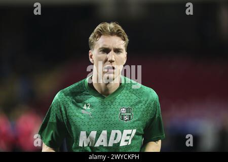 Salerno, Italy. 05th Apr, 2024. Kristian Thorstvedt (US Sassuolo) during US Salernitana vs US Sassuolo, Italian soccer Serie A match in Salerno, Italy, April 05 2024 Credit: Independent Photo Agency/Alamy Live News Stock Photo