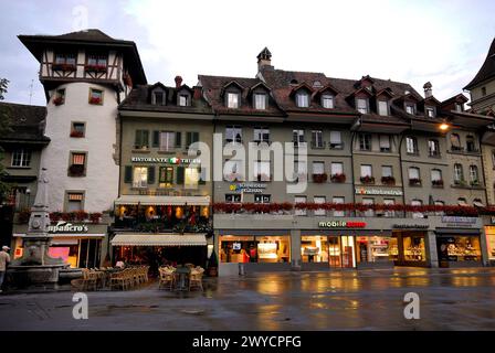 Bern square in Bern city, Switzerland Stock Photo