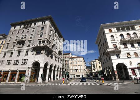 Trieste: Piazza Carlo Goldoni. Italy Stock Photo