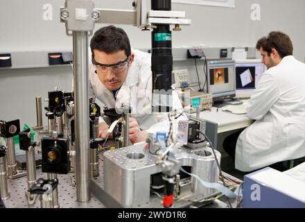 Nano-optics laboratory, AFM (Atomic force microscopy) setup, optics, CO ...