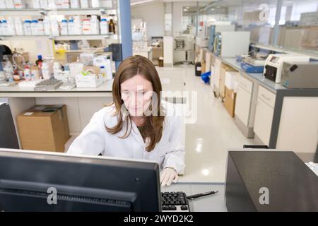 Multiwell spectrophotometer. Biological test laboratory. Fundacion Inasmet-Tecnalia. Donostia, San Sebastian, Euskadi. Spain. Stock Photo
