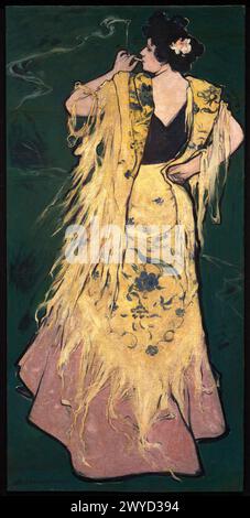 Manola (Sketch for advertisement), ca. 1900-1910, Julio Romero de Torres (1874-1902). Stock Photo