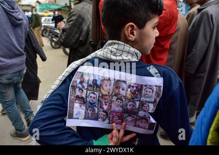 Srinagar, India. 05th Apr, 2024. Kashmiri Muslim women shout Anti ...