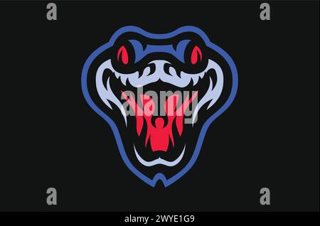 Aggressive Snake Head Cartoon Character Stock Vector Image & Art - Alamy