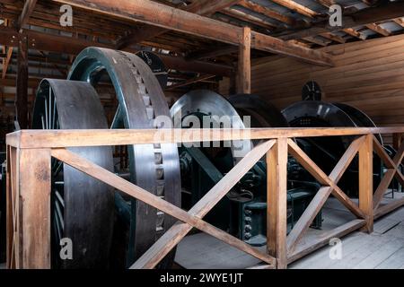 Winch House in open-air museum Sovereign Hill in Ballarat, Australia, Victoria, Australia Stock Photo