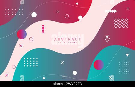 abstract geometric pattern vector illustration. Stock Vector
