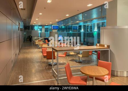 Armenia, Yerevan - April 1, 2024: business lounge at international airport Zvartnots Stock Photo