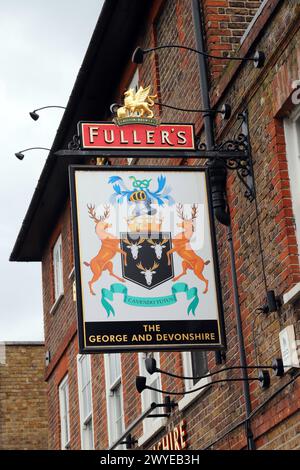 The George and Devonshire Pub, Chiswick, London Stock Photo