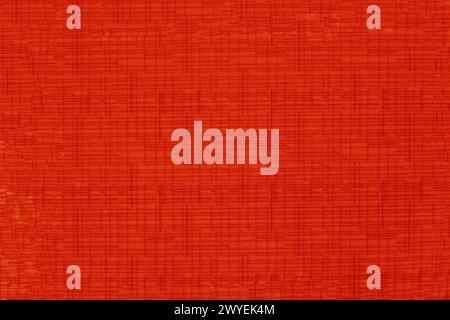 Red color fabric cloth polyester texture and textile background. Texture of red roller blind material close-up. Stock Photo