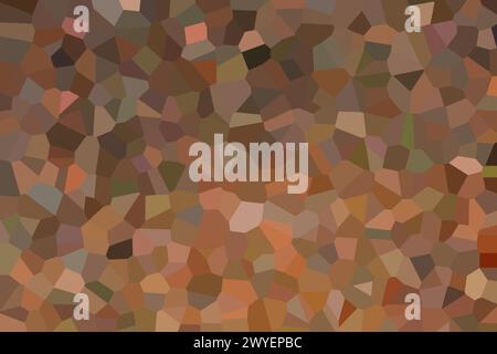 Background with a pattern of multi-colored mosaics. Mosaic spots in warm colors. Stock Photo